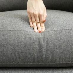 HOMCOM Recliner Sofa Couch With Easy Pull Handles And Adjustable Footrest, 3 Seater Sofa Modern Couch, Gray -Homcom GUEST 01285fca bf0d 4ab6 9636 ed4f6bbd7658