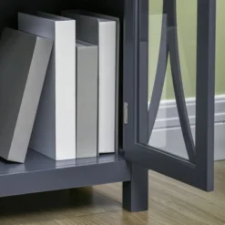 HOMCOM Elegant Kitchen Sideboard, Buffet Cabinet With Storage, Adjustable Shelves For Living Room, Study, 4 Glass Doors, Gray 9 HOMCOM Elegant Kitchen Sideboard, Buffet Cabinet With Storage, Adjustable Shelves For Living Room, Study, 4 Glass Doors, Gray -Homcom GUEST 03f4acb3 be3b 4e73 b07b 9c818a3dfa47