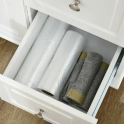 HOMCOM Kitchen Island With Drop Leaf, Rolling Kitchen Cart On Wheels With 3 Drawers, Cabinet, Natural Wood Top, Spice Rack And Towel Rack, White -Homcom GUEST 0800df35 6391 467b b26c 6140ceee0371