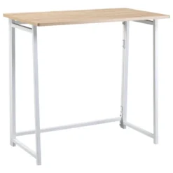 HOMCOM Writing Desk, 31.5" Folding Table For Small Space, Computer Desk With Metal Frame, Space-Saving Workstation For Home Office 9 HOMCOM Writing Desk, 31.5" Folding Table For Small Space, Computer Desk With Metal Frame, Space-Saving Workstation For Home Office -Homcom GUEST 0907b204 f00e 465c 8183 adcf1aadc11a
