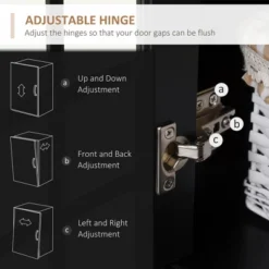 HOMCOM Kitchen Buffet With Hutch, Storage Pantry With 3 Cabinets, 2 Open Shelves And Large Countertop -Homcom GUEST 09547cbf fd51 4fa9 8c0a b5db103833db