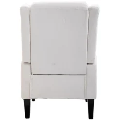 HOMCOM Button-Tufted Accent Chair With High Wingback, Rounded Cushioned Armrests And Thick Padded Seat -Homcom GUEST 0b092a57 3461 4caa 98df 1194bc3e5a30