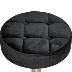 HOMCOM Round Vanity Stool With Height Adjustable Lift, Luxury Style Upholstery And Swivel Seat And Wheels -Homcom GUEST 0bad9570 bfc2 4a9c aa0f c663b0405631