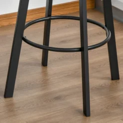 HOMCOM 3 Piece Industrial Adjustable Dining Table Set, Bar Height Bistro Table And Swivel Pub Stools For Small Space 9 HOMCOM 3 Piece Industrial Adjustable Dining Table Set, Bar Height Bistro Table And Swivel Pub Stools For Small Space -Homcom GUEST 141441dd 8538 4091 bc1b 694a05112ff5