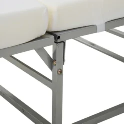 HOMCOM 2-in-1 Foldable Ottoman, Convertible Guest Sleeper Bed With Thick Padded Foam And Storage Box For Small Room, Living Room, Gray -Homcom GUEST 15de9a3f 40b6 4a4d 9030 f130ce039e6b