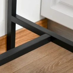 HOMCOM 3 Piece Industrial Dining Table Set, Counter Height Bar Table & Chairs Set For Small Space, Dining Room 9 HOMCOM 3 Piece Industrial Dining Table Set, Counter Height Bar Table & Chairs Set For Small Space, Dining Room -Homcom GUEST 1f7bc8c2 91de 4985 8731 0c52d7e91b83