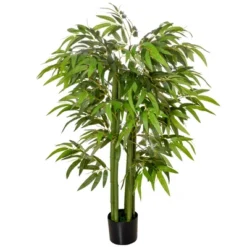 HOMCOM 4.5FT Artificial Bamboo Tree, Faux Decorative Plant In Nursery Pot For Indoor Or Outdoor Décor 7 HOMCOM 4.5FT Artificial Bamboo Tree, Faux Decorative Plant In Nursery Pot For Indoor Or Outdoor Décor -Homcom GUEST 2163affd 6a09 4ac1 9820 fed56d78fef6