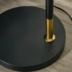 HOMCOM Arc Floor Lamp, Standing Reading Light, With Adjustable Lampshade, And Round Base For Living Room, Office, Or Bedroom, Black/ Gold 8 HOMCOM Arc Floor Lamp, Standing Reading Light, With Adjustable Lampshade, And Round Base For Living Room, Office, Or Bedroom, Black/ Gold -Homcom GUEST 247f7aa8 52cf 46f7 b3f6 e801e9d02d58