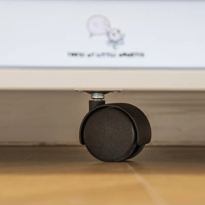 HOMCOM Kids Toy Chest With Cloth Drawers, Cabinet Storage Organizer Children Display Shelf For Toys, Clothes, Or Books For Bedroom With Wheels 5 HOMCOM Kids Toy Chest With Cloth Drawers, Cabinet Storage Organizer Children Display Shelf For Toys, Clothes, Or Books For Bedroom With Wheels - Image 5