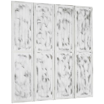 HOMCOM 5.5' Tall 4-Panel Room Divider And Folding Privacy Screen, Privacy Divider, Partition Wall For Indoor Bedroom Office Living Room, White 3 HOMCOM 5.5' Tall 4-Panel Room Divider And Folding Privacy Screen, Privacy Divider, Partition Wall For Indoor Bedroom Office Living Room, White - Image 3