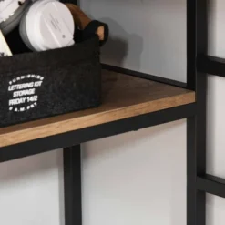 HOMCOM L-Shaped Home Office Writing Desk With Storage Shelf Drawer Industrial Corner PC Study Table Computer Workstation Brown -Homcom GUEST 2cdc54c1 3e35 498a a08e 8fab0b3c6f5d