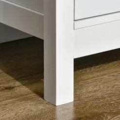 HOMCOM Kitchen Sideboard, Tempered Glass Door Buffet Cabinet With Adjustable Storage Shelf For Living Room, Kitchen, Study, White -Homcom GUEST 30a94b31 d10a 425d afb7 528720d97a81