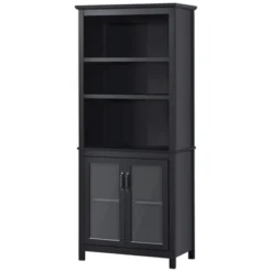HOMCOM 71" Bookcase Storage Hutch Cabinet With Adjustable Shelves And Glass Doors For Home Office, Kitchen, Living Room 8 HOMCOM 71" Bookcase Storage Hutch Cabinet With Adjustable Shelves And Glass Doors For Home Office, Kitchen, Living Room -Homcom GUEST 35f72496 b6c5 4da3 bf6f 72deaca43d8d