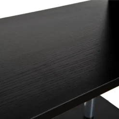 HomCom Modern S-Shaped 5 Tier Room Dividing Bookcase Wooden Storage Display Stand Shelf - Black -Homcom GUEST 36cf6bab 27c6 4bb3 87d2 23c641c7df7f