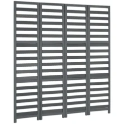 HOMCOM 5.6' 4 Panel Room Divider Folding Privacy Screen Panel, Louvred Freestanding Privacy Divider, White / Grey 7 HOMCOM 5.6' 4 Panel Room Divider Folding Privacy Screen Panel, Louvred Freestanding Privacy Divider, White / Grey -Homcom GUEST 37d9a024 062d 44be 975f 224f65635f90
