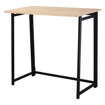 HOMCOM Writing Desk, 31.5" Folding Table For Small Space, Computer Desk With Metal Frame, Space-Saving Workstation For Home Office 7 HOMCOM Writing Desk, 31.5" Folding Table For Small Space, Computer Desk With Metal Frame, Space-Saving Workstation For Home Office - Image 7