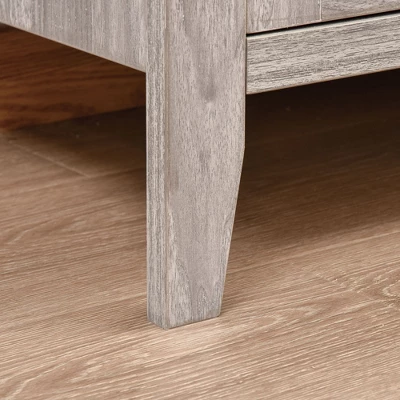 HOMCOM Retro Style Storage Sideboard Buffet With 3 Open Compartments, 2 Framed Glass Door Cabinets And Anti-Topple 4 HOMCOM Retro Style Storage Sideboard Buffet With 3 Open Compartments, 2 Framed Glass Door Cabinets And Anti-Topple - Image 4