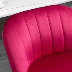 HOMCOM Adjustable Bar Stools Set Of 2, Velvet Counter Height Barstool, Upholstered Kitchen Stool With Swivel Seat, Steel Frame, Footrest For Kitchen Counter And Dining Room, ‎Red -Homcom GUEST 3d4719c7 e6ba 45ad af38 5181e145153c