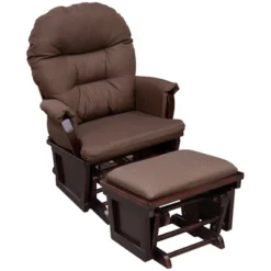 HOMCOM Nursery Glider Rocking Chair With Ottoman, Thick Padded Cushion Seating And Wood Base 12 HOMCOM Nursery Glider Rocking Chair With Ottoman, Thick Padded Cushion Seating And Wood Base -Homcom GUEST 3e9f6ac8 9d86 4218 a92b 21ac60f58b54