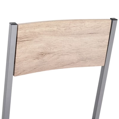 HOMCOM 5 Piece Modern Rectangular Dining Room Table Set With 4 Metal Frame Chairs For Kitchen, Breakfast Nook, Dinette 4 HOMCOM 5 Piece Modern Rectangular Dining Room Table Set With 4 Metal Frame Chairs For Kitchen, Breakfast Nook, Dinette - Image 4