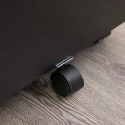 HOMCOM 3 Drawer Storage Cabinet, Mobile Desk Cabinet Under Desk With Wheels, Printer Stand For Home Office, Black -Homcom GUEST 3f93ce27 3019 4528 9412 8e20d24a938f