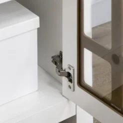 HOMCOM Kitchen Cabinet, Storage Cabinet, Sideboard Buffet Cabinet With Double Glass Doors For Kitchen, Living Room, White 9 HOMCOM Kitchen Cabinet, Storage Cabinet, Sideboard Buffet Cabinet With Double Glass Doors For Kitchen, Living Room, White -Homcom GUEST 40dd5b5f e5a5 471d 83c8 4896f4a805c6