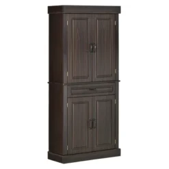 HOMCOM 71" Freestanding Kitchen Pantry With 4 Doors, And 2 Large Cabinets, Tall Storage Cabinet With Wide Drawer For Kitchen Dining Room -Homcom GUEST 43ae11fd 5bbf 40cf b482 8867a2e5f2b8