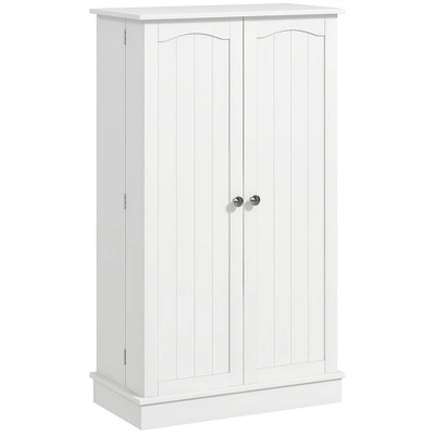 HOMCOM 41" Kitchen Pantry, 2-Door Kitchen Cabinet With 5-tier Storage Shelving, 12 Spice Racks And Adjustable Shelves For Dining Room 3 HOMCOM 41" Kitchen Pantry, 2-Door Kitchen Cabinet With 5-tier Storage Shelving, 12 Spice Racks And Adjustable Shelves For Dining Room - Image 3