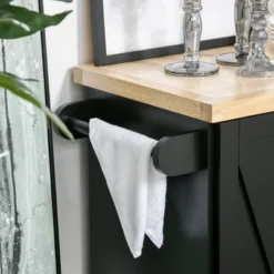 HOMCOM Farmhouse Mobile Kitchen Island Utility Cart On Wheels With Barn Door Style Cabinets, Drawers -Homcom GUEST 493cf5dc 2b89 4644 b51c 40847660dd6f