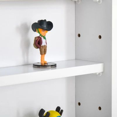 HOMCOM 5-storey Wall Shelf Display Cabinet, Shotglass Display Case W/2 Glass Doors And 4 Adjustable Shelves 7 HOMCOM 5-storey Wall Shelf Display Cabinet, Shotglass Display Case W/2 Glass Doors And 4 Adjustable Shelves - Image 7