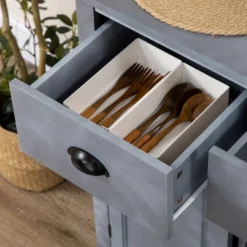 HOMCOM Sideboard Buffet Cabinet With Storage Drawers Adjustable Shelves Countertop Dining Room Cabinet Kitchen Buffet Living Room Furniture Gray 8 HOMCOM Sideboard Buffet Cabinet With Storage Drawers Adjustable Shelves Countertop Dining Room Cabinet Kitchen Buffet Living Room Furniture Gray -Homcom GUEST 537b75be bb9b 4a58 af2b 39c575e7a011