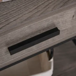 HOMCOM Industrial End Table With Drawer And Bottom Shelf, Mobile Side Table With 4 Wheels For Living Room, Bedroom -Homcom GUEST 53b2b014 dd73 42be bc8d 5d847790dcb0