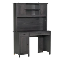 HOMCOM Computer Desk With Hutch, Home Office Workstation With Storage Shelves Drawers Cabinets 13 HOMCOM Computer Desk With Hutch, Home Office Workstation With Storage Shelves Drawers Cabinets -Homcom GUEST 5581d1a1 11b4 48f2 97df ec115d165586