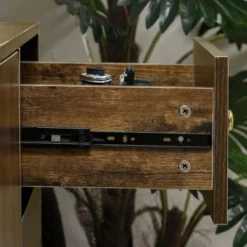 HOMCOM Modern Sideboard, Storage Cabinet, Accent Cupboard With 3 Drawers, Adjustable Shelf For Kitchen, Living Room, Brown 8 HOMCOM Modern Sideboard, Storage Cabinet, Accent Cupboard With 3 Drawers, Adjustable Shelf For Kitchen, Living Room, Brown -Homcom GUEST 5786cfe0 543b 40a3 94ab 3b34eea633ae