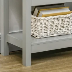 HOMCOM 70" Kitchen Buffet Hutch With 3-Tier Shelving, Freestanding Storage Pantry Cabinet With Adjustable Shelves, Countertop, Gray -Homcom GUEST 584c24f1 97aa 4299 838b 682fa5ffb501