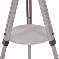 HOMCOM Multifunctional Floor Lamp With Shelf Height Adjustable Standing Lamp, Wood, And Beige -Homcom GUEST 5ac7994f dcc9 46e7 97cf 9e8cf09e0364