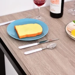 HOMCOM 5-Piece Dining Table Furniture Set Modern Industrial Table With 4 Chairs For Dining Room, Kitchen -Homcom GUEST 5b15f87f 0ab3 4a4d 95d7 f7bc486cf81e