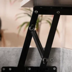 HOMCOM Modern Lift Top Coffee Table With Hidden Storage Compartment And Steel Legs For Living Room, Reception Room -Homcom GUEST 5c68b42e f21a 4f1f 8a9b e2bef51a4898