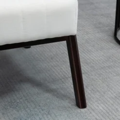 HOMCOM Accent Chair With Softness & Support, Upholstered Arm Chair For Living Room Furniture, Comfy Chair For Bedroom, Living Room Chair, Cream White 9 HOMCOM Accent Chair With Softness & Support, Upholstered Arm Chair For Living Room Furniture, Comfy Chair For Bedroom, Living Room Chair, Cream White -Homcom GUEST 5e8b5f0a cab0 4347 9560 6c20dd9001e5