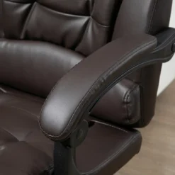 HOMCOM High-Back Executive Office Chair With Footrest, PU Leather Computer Chair With Reclining Function And Armrest, Ergonomic Office Chair, Coffee 9 HOMCOM High-Back Executive Office Chair With Footrest, PU Leather Computer Chair With Reclining Function And Armrest, Ergonomic Office Chair, Coffee -Homcom GUEST 5f276526 299c 4f58 8f3f 10380a5fb12d