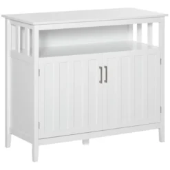 HOMCOM Sideboard Buffet Server Table With 2 Doors, Kitchen Storage Cabinet With Adjustable Shelves For Kitchen -Homcom GUEST 628a5713 2c8c 450e b280 b444e69096a5