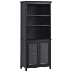 HOMCOM 71" Bookcase Storage Hutch Cabinet With Adjustable Shelves And Glass Doors For Home Office, Kitchen, Living Room 11 HOMCOM 71" Bookcase Storage Hutch Cabinet With Adjustable Shelves And Glass Doors For Home Office, Kitchen, Living Room -Homcom GUEST 63139dfc 9eeb 47a4 9459 aca6676b7188