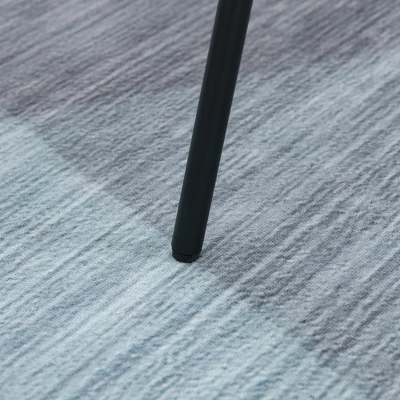 HOMCOM 29.5" Bar Stools Set Of 2, Upholstered Extra Tall Barstools, Armless Bar Chairs With Back, Steel Legs, Cream White 5 HOMCOM 29.5" Bar Stools Set Of 2, Upholstered Extra Tall Barstools, Armless Bar Chairs With Back, Steel Legs, Cream White - Image 5