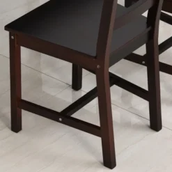 HOMCOM 5 Piece Dining Room Table Set, Wooden Kitchen Table And Chairs For Dinette, Breakfast Nook -Homcom GUEST 67a3f598 80f3 41f5 b2e0 f925d69733bb