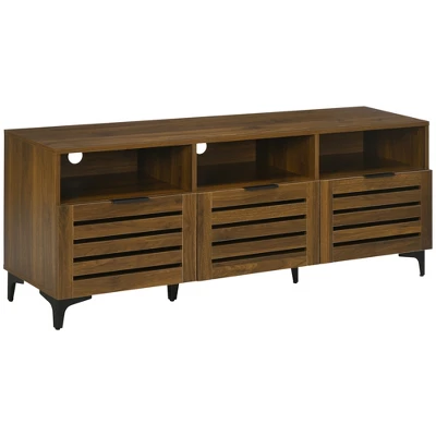 HOMCOM TV Cabinet Stand For TVs Up To 65", Entertainment Center With Drawer, Doors, And Storage Shelves For Living Room, Bedroom 6 HOMCOM TV Cabinet Stand For TVs Up To 65", Entertainment Center With Drawer, Doors, And Storage Shelves For Living Room, Bedroom - Image 6