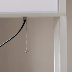 HOMCOM Modern Floor Lamp With Shelves & Dual Ambient Lighting, Tall Standing Lamp For Living Room, Bedroom, Fabric Lampshade, White -Homcom GUEST 6d3c5aee f0c7 4d76 9749 db26b9fab1c3