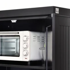 HOMCOM 72" Traditional Freestanding Kitchen Pantry Cabinet Cupboard With Doors And 3 Adjustable Shelves, Black -Homcom GUEST 70451d92 58e7 4ab6 841f ec5d88b8abaa