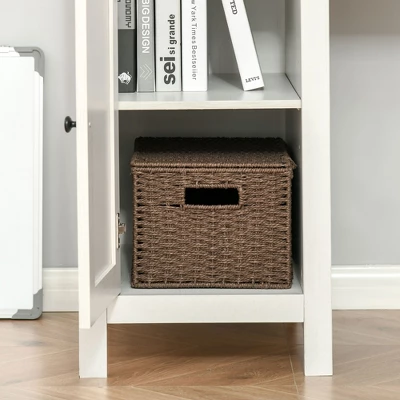 HOMCOM Computer Desk With Hutch, Home Office Workstation With Storage Shelves Drawers Cabinets 5 HOMCOM Computer Desk With Hutch, Home Office Workstation With Storage Shelves Drawers Cabinets - Image 5