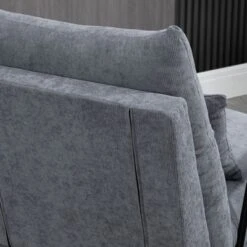 HOMCOM Accent Chair With Ottoman, Reclining Comfy Chair With Adjustable Backrest, Steel Frame And Pillow For Living Room, Bedroom -Homcom GUEST 71db9b27 5f45 4011 9a15 4ed7715ebaec