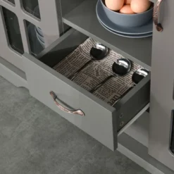 HOMCOM Modern Storage Console Cabinet With 2 Framed Glass Doors And 2 Drawers For Kitchen Or Living Room 9 HOMCOM Modern Storage Console Cabinet With 2 Framed Glass Doors And 2 Drawers For Kitchen Or Living Room -Homcom GUEST 722943ca b64e 4cd7 85e9 2964db2ee995